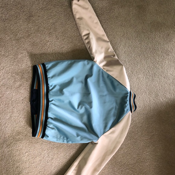 reversible satin coach varsity jacket - Picture 4 of 4